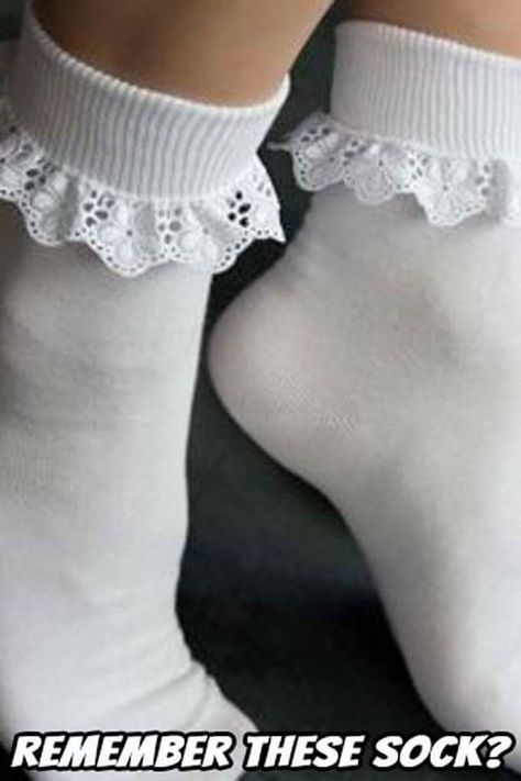 Ruffled Socks, Back In My Day, Funky Socks, Good Year, Childhood Days, Barbie Toys, 90s Childhood, Thigh High Socks, Warm Socks