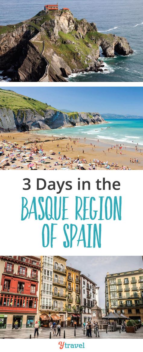 Thinking about a trip to the Basque region of Spain. Check out this 3 day itinerary. #Spain #BasqueCountry #Europe Basque Region Spain, Northern Spain Travel, Basque Region, Amazing Locations, Spain Travel Guide, Gilgit Baltistan, Northern Spain, Basque Country, Benidorm