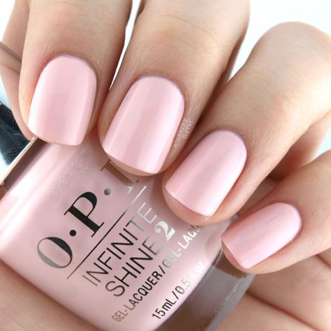 OPI 'Sweetheart' Infinite Shine 2017 Iconic Shades Soft Pink Nails, Opi Nail Colors, Light Pink Nails, Opi Infinite Shine, Gel Nail Colors, Opi Nail Polish, Pink Nail Designs, Pink Nail, Opi Nails