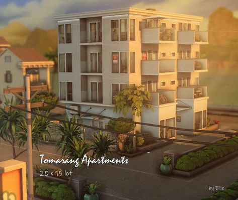 Tomarang Apartmen For Rent! Modern Parisian Apartment, Sims 4 Modern House, Apartment Exterior, Sims 4 Family, House Interior Design Styles, Sims 4 House Plans, Sims 4 House Building, Sims 4 House Design, Casas The Sims 4