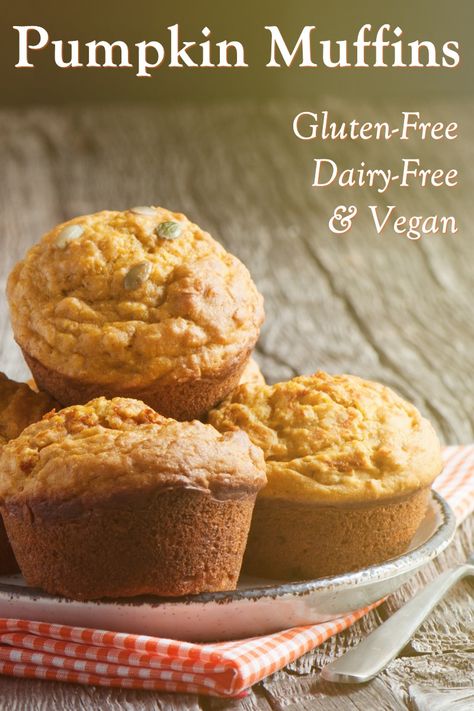 Gluten-Free Vegan Pumpkin Muffins Recipe (made with Oat Flour!) Vegan Gluten Free Pumpkin Muffins, Pumpkin Oat Muffins, Pumpkin Muffins Recipe, Vegan Pumpkin Muffins, Gluten Free Pumpkin Muffins, Pumpkin Oats, Pumpkin Muffin Recipes, Vegan Muffins, Oat Muffins