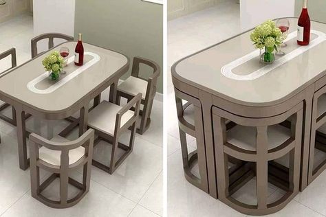 Space Saver Dining Table, Small Space Dining Set, Space Saving Kitchen Table, Dining Table Small Space, Dining Table Ideas, Compact Dining Table, Space Saving Dining Table, Small Table And Chairs, Space Saving Table