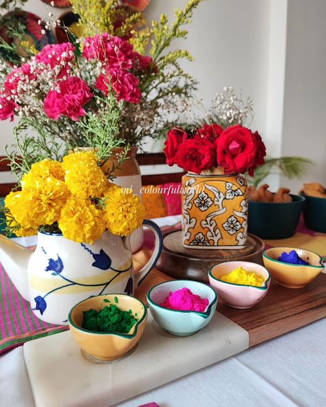 Wishing you all a vibrant and colourful Holi filled with Laughter, Love and Positivity... Happy Holi!!!! #h0li2024 #explore_yourdecor87w #explore_yourdecor #festivevibes #celebration #holitime #instagood #instafood #foodporn #foodphotography #flowers #holihai #colors #withchumbak Happy Holi, Food Photography, Festival, Flowers, Quick Saves, Color