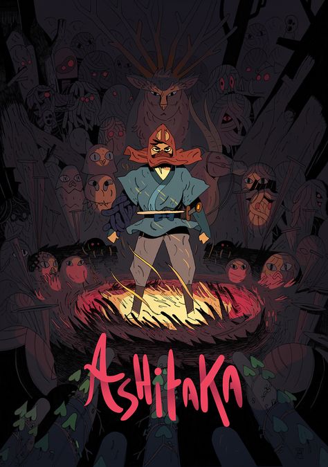 Tomer Hanuka, Animated Poster, Otto Schmidt, Mike Mignola, Ghibli Artwork, Studio Ghibli Movies, Japon Illustration, Studio Ghibli Art, Princess Mononoke