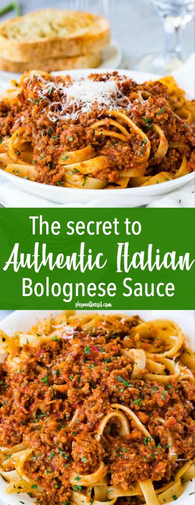 Italian Bolognese Sauce, Italian Bolognese, Bolognese Sauce Authentic, Italian Sauce Recipes, Bolognese Sauce Recipe, Resep Pasta, Sauce Bolognaise, Pizza Ideas, Pasta Bolognese