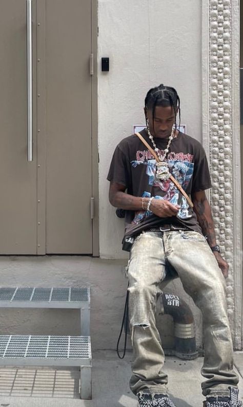 Travis Scott Fits, Travis Scott Jordan 1 Outfit, Travis Scott Outfits Ideas, Travis Scott Style, Travis Scott Outfits, Travis Scott Fashion, Nike Travis Scott, Travis Scott Jordan 1, Trevor Jackson