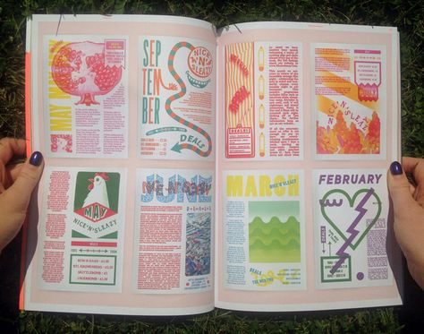 Retro Zine Design, Risograph Zine Design, Risograph Publication, Risograph Typography, Retro Risograph, Zine Format, Risograph Zine, Zine Project, Risograph Design