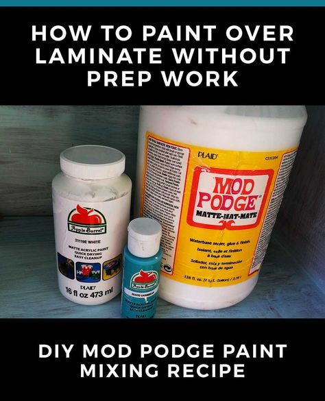 You can paint anything without sanding or other prep work using this mod podge & acrylic paint recipe. How To Paint Laminate, Diy Chalk Paint Recipe, Painting Laminate Furniture, Dresser Makeovers, Chalk Paint Recipe, French Linens, Homemade Chalk, Painting Laminate, Paint Recipe