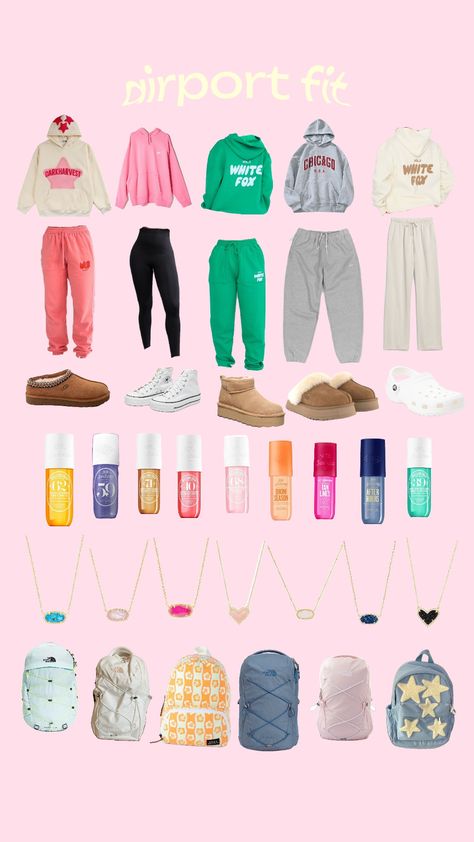 #airport #outfitinspo #beauty #preppy #airplane #preppyaesthetic #fit #fyp #flying #airportfitinspo #whitefox #soldejaneiro #kendrascott #uggs Cute Airplane Outfit, Preppy Airport, Macys Outfits, Cute Travel Outfits, Middle School Outfits, Airport Fits, Cute Nike Outfits, Casual Preppy Outfits, Trendy Outfits For Teens