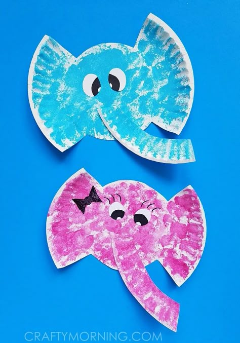 Easy Crafts For Toddlers, Zoo Crafts, Zoo Animal Crafts, Circus Crafts, Easy Toddler Crafts, Elephant Crafts, Paper Plate Crafts For Kids, Zoo Theme, Toddler Arts And Crafts