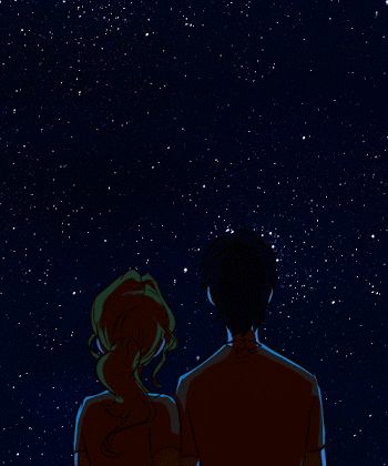 Star Gif, Emo Art, Edgy Aesthetic, Couple Illustration, Aesthetic Vibes, Love Illustration, Couple Wallpaper, Percabeth, Aesthetic Gif