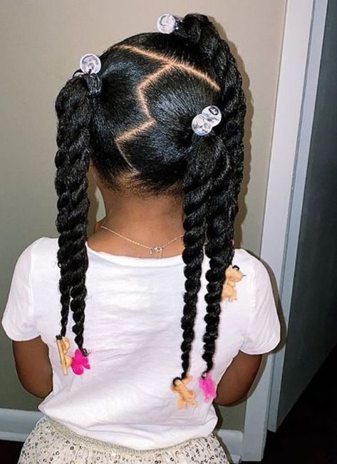 Hairstyles With Beads, Mixed Girl Hairstyles, Baby Girl Hairstyles Curly, Daughter Hairstyles, Cabello Afro Natural, Cute Toddler Hairstyles, Lil Girl Hairstyles, Kids Curly Hairstyles