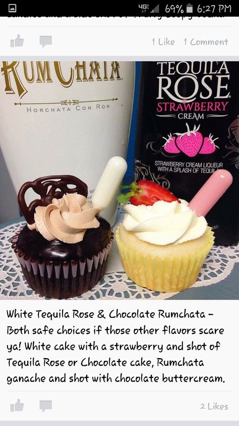 Alcoholic Cupcakes Recipes, Cupcakes With Alcohol, Infused Cupcakes Recipes Alcohol, Alcohol Cupcakes Recipes, Tequila Rose Cupcakes, Infused Cupcakes Recipes, Drunken Cupcakes Alcoholic Desserts, Boozy Cupcakes Cake Mixes, Alcohol Infused Desserts Cupcake Recipes