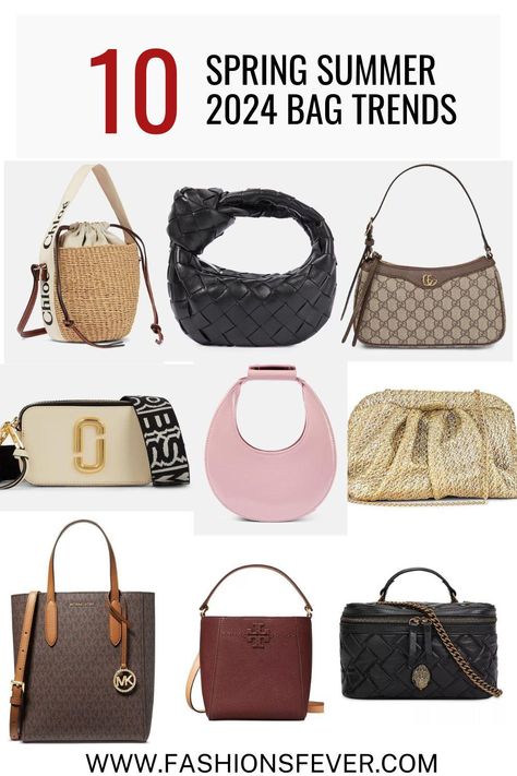 10 Spring Summer 2024 Bag Trends To Elevate Your Style Strong - Fashion's Fever Summer Bags 2024 Trends, Trendy Bags 2024, 2024 Bag Trends, Bag Trends 2024, Large Shopper Bag, 2025 Trends, Handbag Trends, Trending Handbags, Shoes Trends