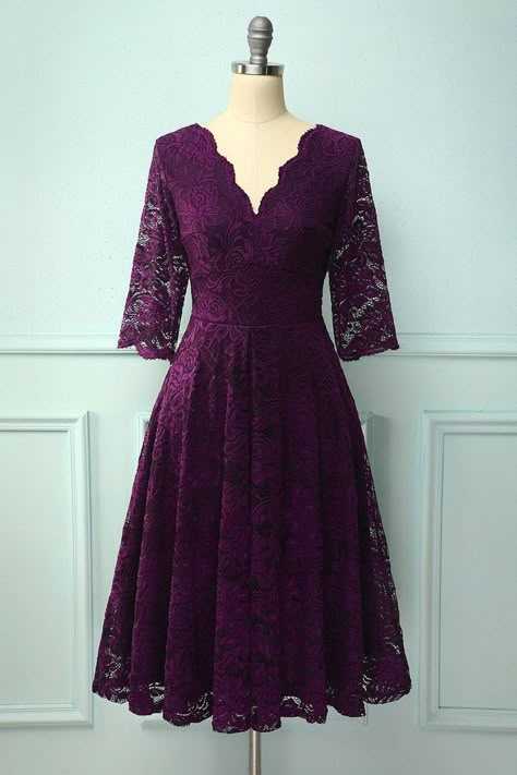 Party Dress With Sleeves, Party Dresses With Sleeves, Lace Burgundy Dress, Formal Dresses With Sleeves, Gaun Fashion, Mint Dress, Lace Formal Dress, Lace Dress With Sleeves, Pin Up Dresses