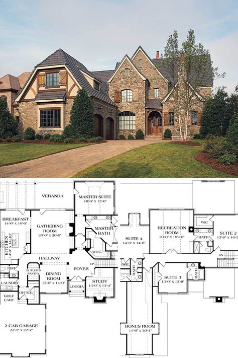 Tudor House Style, Tudor Style Floor Plans, British House Floor Plan, Tudor House Floor Plans, Tudor Cottage House Plans, Modern Tudor House Plans, Modern Tudor House, Tudor House Plans, Modern Tudor