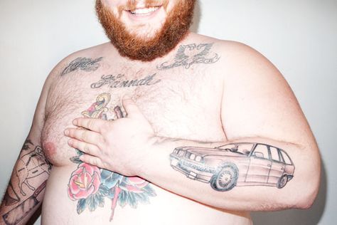 Action Bronson shot by Terry Richardson E36 Tattoo, Action Reference, Action Bronson, Terry Richardson, Gourmet Chef, By Terry, Bmw E36, Sculptor, Poets