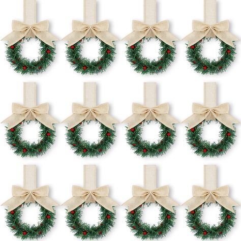 PRICES MAY VARY. Comprehensive Package: you will receive 12 pieces of Christmas wreaths for front door, this allows you to create a cohesive holiday theme across your kitchen cabinets or to spread the festive atmosphere in other areas of your home, meeting your decorating needs for Christmas and everyday documents, and you can share them with others Quality Material Construct: the Christmas small wreaths for indoor farmhouse are mainly constructed from durable plastic, quality rattan, and fabric Small Christmas Wreaths For Kitchen Cabinets, Cute Christmas Kitchen Decor, Wrapping Kitchen Cabinets For Christmas, Brown Cabinet Christmas Decor, Small Window Wreaths, Christmas Wreaths In Kitchen Cabinets, Xmas Cabinet Decor, Christmas Decor Above Kitchen Cabinets Farmhouse, Christmas Kitchen Cabinets Decor