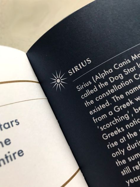 sirius page from 'seeing stars' by sara gillingham Sirius Star Constellations, Sirius Star Aesthetic, Sirius Star Tattoo, Padfoot Aesthetic, Constellations Aesthetic, Wolfstar Stories, Star Sirius, Marauders Aesthetic, The Dog Star