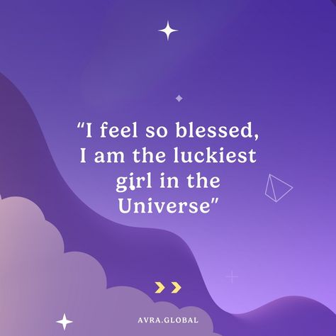 Lucky Girl Affirmations that CHANGED my life 🤩 “Good fortune follows me wherever I go” “Amazing things happens to me every day” “I feel so blessed, I am the luckiest girl in the Universe” “Everything always works out for me no matter how it looks at any given point in time” #affirmations #affirmationapp #lawofattraction #luckygirlsyndrome #luckygirlaffirmations #successaffirmations #abundance #positivemindset #mindset #personalgrowth #selfimprovement #manifest #manifestation #mindfulness Time Affirmations, Girl Affirmations, Success Affirmations, Lucky Girl, Fulfilling Life, Good Fortune, Spirit Guides, Change My Life, Heartfelt Quotes