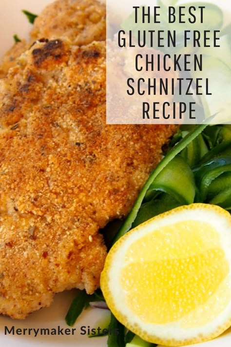 Chicken Schnitzel Gluten Free, Gluten Free Chicken Schnitzel, Gluten Free Schnitzel Recipe, Gluten Free Schnitzel, Grain Free Chicken Recipes, Chicken Schnitzel Recipe, Gluten Free Dairy Free Recipes Dinner, Schnitzel Recipe, Paleo Ideas