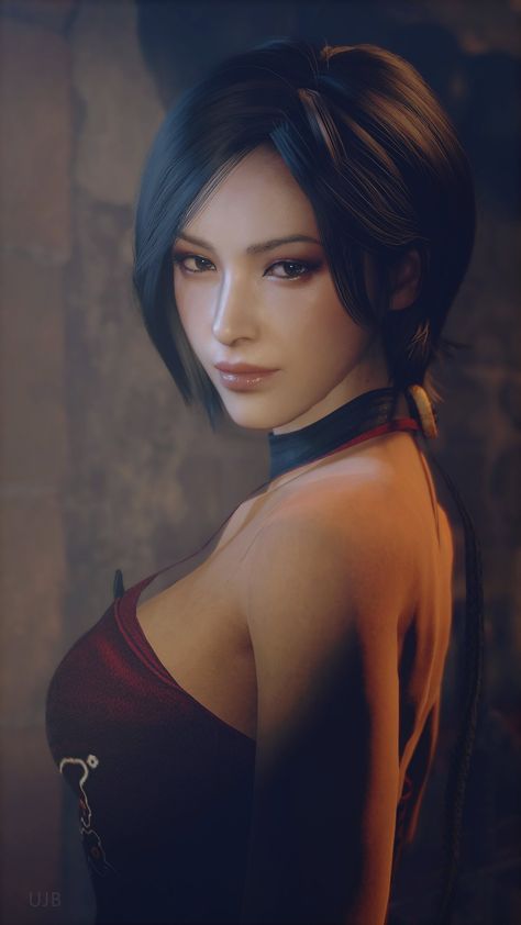 Ada Wong Wallpaper Iphone, Tyrant Resident Evil, Ada Resident Evil, Short Black Hair, 3d Portrait, Resident Evil Girl, Games Characters, Resident Evil Collection, Resident Evil Game