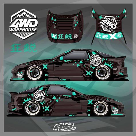 Ross's @4wdwarehouse rx7 new livery designed by @aws_graphics ready for @rotaryreunion this weekend. Getting wrapped by @redstarsigns… Livery Design, Rc Drift Cars, Cool Car Drawings, Racing Car Design, Car Wrap Design, Drifting Cars, Car Graphics, Super Luxury Cars, Futuristic Cars