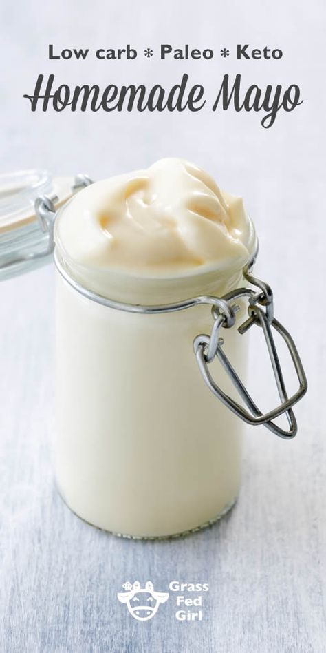 Ketogenic Diet Mayonnaise Recipe Keto Sauces, Homemade Mayo, Mayonnaise Recipe, Sugar Free Diet, Homemade Mayonnaise, Keto Pancakes, Low Carb Diets, Keto Cheesecake, Low Carb Paleo