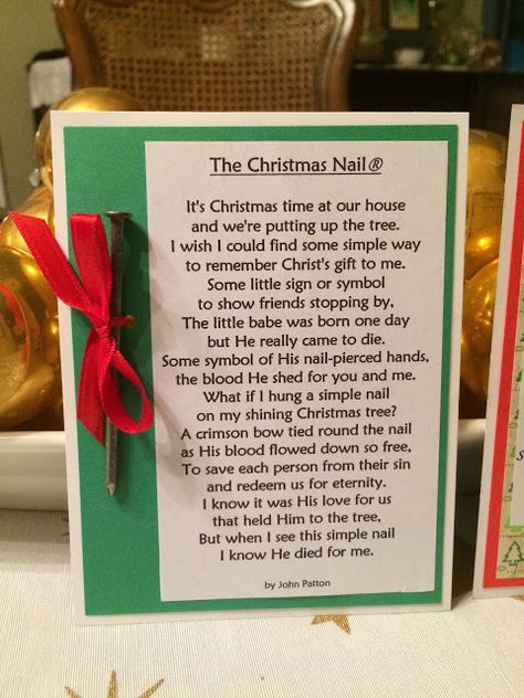 The Christmas Nail The Christmas Nail Poem, Christmas Legends, Christmas Stories, Christmas Program, Christmas Bible, Christmas Church, Christmas Poems, Meaning Of Christmas, Christmas Messages