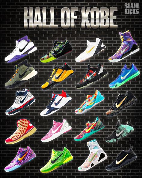 All Kobe Shoes, Zapatillas Nike Basketball, Kobe Sneakers, Nba Shoes, Nike Basket, Kyrie Irving Shoes, Cool Basketball Wallpapers, Crazy Sneakers, Bb Shoes