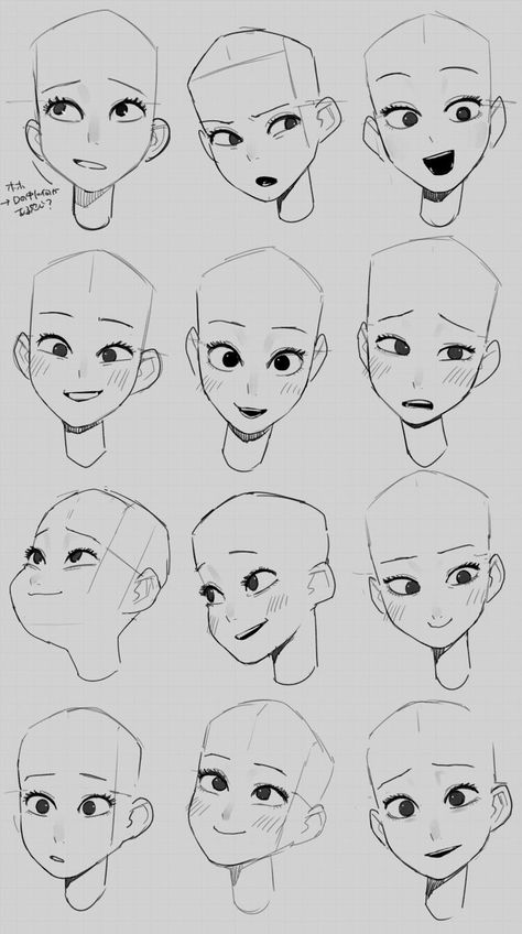 Drawing Face Expressions, Art Tools Drawing, Have Inspiration, Drawing Expressions, 캐릭터 드로잉, Concept Art Drawing, Character Sheet, Anatomy Art, Book Art Drawings