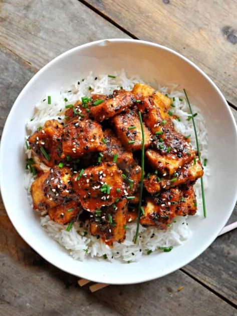 Korean Bbq Tofu, Vegan Korean Bbq, Korean Bbq Marinade, Vegan Korean Food, Rabbit And Wolves, Vegetarian Asian, Bbq Sauce Ingredients, Vegan Crab, Asian Vegetarian Recipes