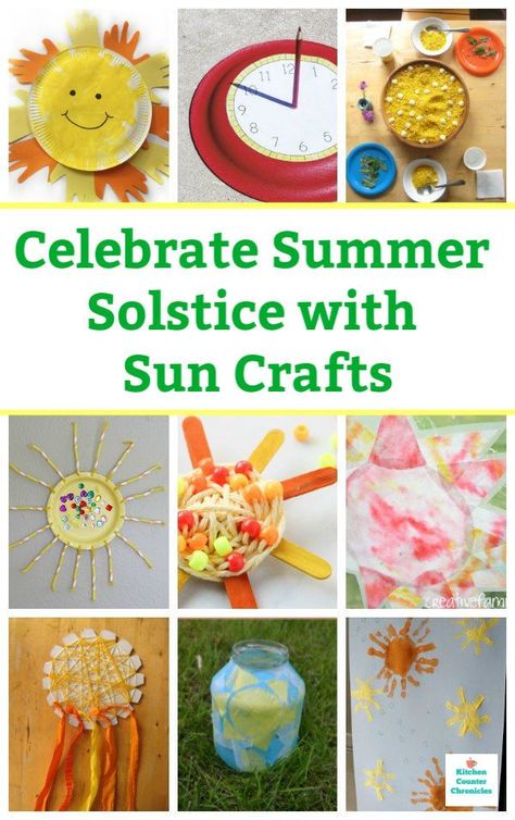 Celebrate the summer solstice and the arrival of summer with creative sun crafts for kids.   #summercraftsforkids #summersolsticecrafts #summersolsticeactivities #suncrafts Solstice Crafts For Kids, Summer Solstice Crafts, Sun Crafts For Kids, Solstice Crafts, Sunny Painting, Mandala Skull, Sew Pillows, Summer Crafts For Toddlers, Sun Pillow