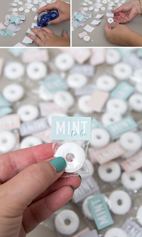 These DIY mint to be favors are to die for! Mint To Be Wedding Favors, Bottle Opener Favors, Inexpensive Wedding Favors, Wedding Favor Ideas, Candy Wedding Favors, Homemade Wedding, Elegant Wedding Favors, Mint To Be, Inexpensive Wedding