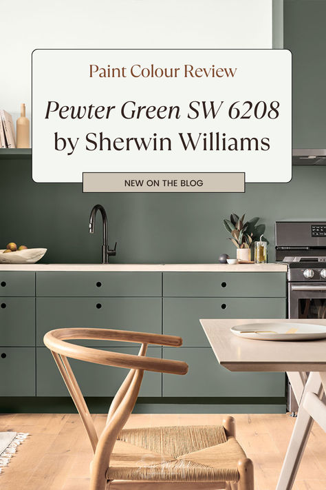 Looking to bring a touch of nature-inspired elegance to your home? Pewter Green SW 6208 by Sherwin Williams might just be the colour you’ve been searching for. This stunning shade combines a deep, muted green with subtle undertones that make it incredibly versatile and effortlessly chic. Sherwin Williams Jade Dragon Cabinets, Sw Green Paint, Pewter Green Sw, Sherwin Williams Pewter Green, Charleston Green, Pewter Green, Taupe Paint, Muted Green, Sherwin Williams Paint Colors