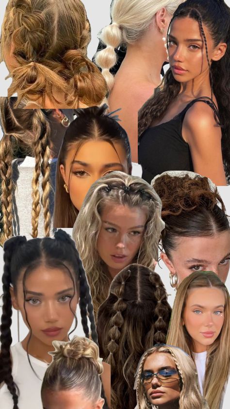 Cute and fun hairstyles! Going out or party hair! #hairstyles #hairstyleinspo #hairstyle #partyhair #cutehairstyles #hairidea #bubblebraid #slickback #halfuphalfdown #braids #ponytail #hairideas Cute Hairstyles Dance, Cool Dance Hairstyles, Slick Back Hairstyles With Braid, Wavy Hairstyles Ponytail, Slickback Ponytail Braid, Cute Slickback Hairstyle, Trampoline Park Hairstyles, Fun Slick Back Hairstyles, Hairstyles To Go Out