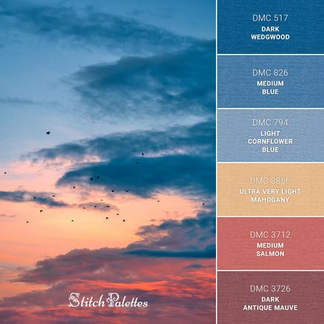 Dusk Sky Color Palette, Sky Colour Pallete, Beach Sunset Colors Palette, Blue Sunset Color Palette, Evening Sky Color Palette, Sunrise Pallet Colour Palettes, Sunset Beach Palette, Sky Palette Color, Sunset Color Palette Bedrooms