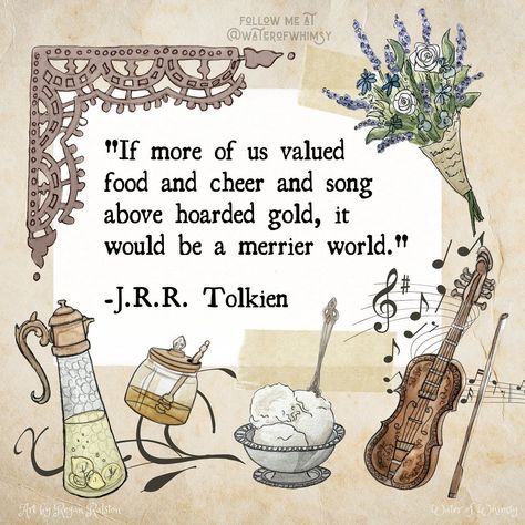 Water Of Whimsy, Tolkien Quotes, Quote Art Print, J R R Tolkien, Quote Art, Literary Quotes, Square Print, Classic Literature, Wonderful Words