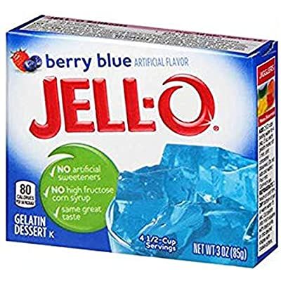 Jello Berry Blue Gelatin Dessert Jell-O 3oz 85g American Jelly Jello: Amazon.co.uk: Grocery Raspberry Jello Shots, Summer Jello Shots, Blue Hawaiian Jello Shots, Jello Candy, Blue Jello Shots, Jello Cups, Blue Jello, Jello Shot Recipes, Gelatin Dessert