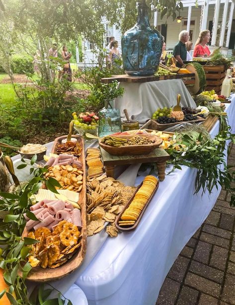 Appetizer Tables, Appetizer Table Display, Wedding Reception Food Tables, Wedding Food Table, Party Food Bars, Appetizer Table, Food Set Up, Catering Food Displays, Appetizers Table