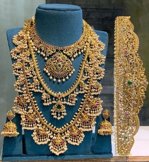 Full Bridal set for booking WhatsApp 7358520105 Luxury Bollywood Bridal Sets, Gold Kundan Bridal Necklace For Rituals, Gold Kundan Bollywood Bridal Sets, Ad Bridal Jewellery Set, Gold Bollywood Bridal Sets, Full Bridal Jewellery Set, Bridal Jewellery Set, Jewellery Set, Bridal Jewellery