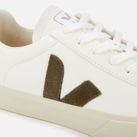 The ‘Campo’ trainers by French luxury footwear and accessories brand Veja are built for comfortable wear, realised in a bright white colourway. Designed with an upper crafted from chrome-free leather, the low-top trainers showcase coated canvas panels and contrast khaki detail at the heel.

The shoes are a step in the ethical direction, fully-lined in jersey made from 33% organic cotton and 67% recycled polyester. Set atop a durable outsole of wild rubber sourced from the Amazonian forest, the t Trainers Outfit, Luxury Footwear, French Luxury, Loafer Slippers, Before Midnight, Trainer Heels, Occasion Shoes, Colorful Shoes, Accessories Brand