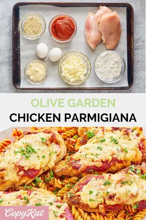 Olive Garden Parmesan Crusted Chicken, Olive Garden Chicken Parmesan Recipe Copycat, Copycat Olive Garden Chicken Parmesan, Chicken Parmesan Spaghetti Recipe, Chicken Piccata Olive Garden Copycat Recipe, Chicken Parmesan Recipe Olive Garden, Olive Garden Chicken Parmesan Recipe, How To Make Chicken Parmesan, Chicken Marinara Recipes