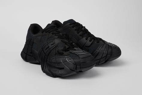 CAMPERLAB’s Tormenta Goes Monochrome https://www.highsnobiety.com/p/camperlab-tormenta-black-white/ #beauty #Style Dynamic Gore-tex Lace-up Sneakers, Black Lace-up Chunky Sneakers With Textured Sole, Black Gore-tex Lace-up Sneakers, Black Gore-tex Sneakers With Rubber Sole, Black Gore-tex Sneakers With Cushioned Footbed, Trending Sneakers, Beauty Style, Designs To Draw, Latest News