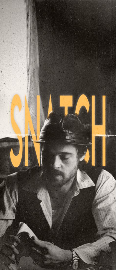 Snatch Brad Pitt, Brad Pitt Snatch, Director Wallpaper, Movie Posters Wallpaper, Brad Pitt Wallpaper, Snatch Movie, Snatched Movie, Cinema Wallpaper, Movie Character Wallpaper