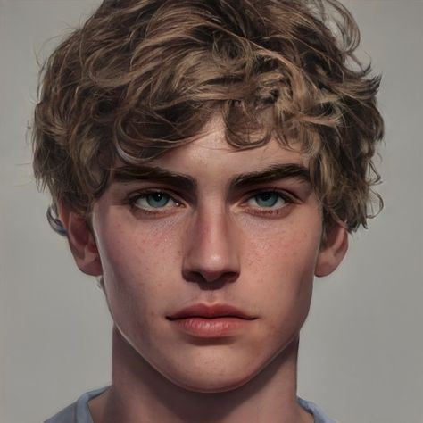 Brown Hair Male, Artbreeder Portraits, Brown Eye Boys, Brown Hair Boy, Maxon Schreave, Brown Eyes Black Hair, Brown Hair Men, Brown Hair Brown Eyes, Boys With Curly Hair