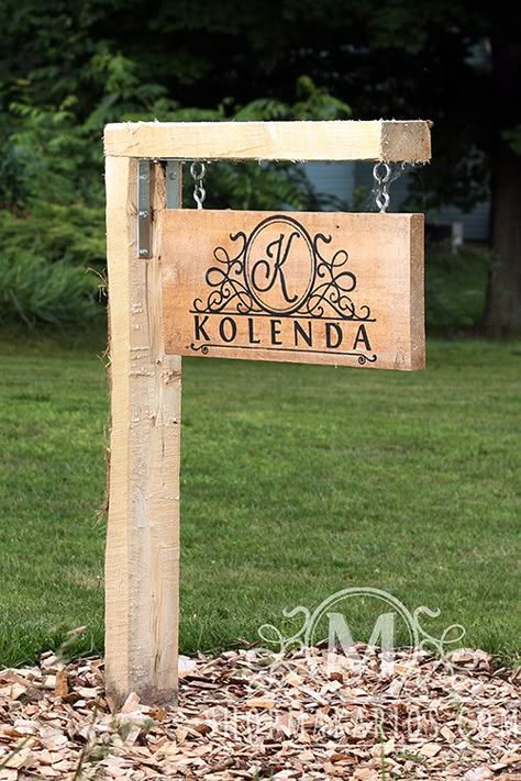 Driveway Sign, Custom Outdoor Signs, Custom Yard Signs, Yard Project, Deco Floral, Yard Sign, Outdoor Signs, Yard Signs, House Numbers