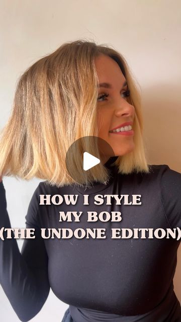 French Bob Styling Tutorial, Short Long Bob, Long Choppy Bobs, Short Hair Tutorials, Messy Hair Tutorial, Beach Waves For Short Hair, Undone Hair, Short Layered Bob Hairstyles, Short Hair Waves