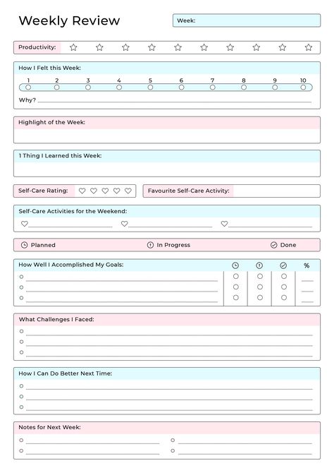 Self Reflection Template, Weekly Reflection Template, Self Therapy Journal Template, Weekly Check In, Wellness Journal Template, Self Care Journal Pages, Self Care Template, Planning Sport, Journaling Templates