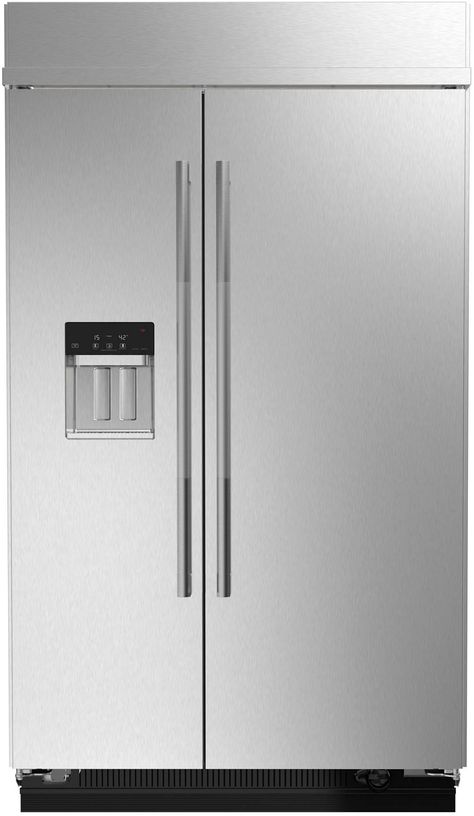 Shop JennAir 29.4 Cu. Ft. Side-by-Side Refrigerator with Water Dispenser Stainless steel at Best Buy. Find low everyday prices and buy online for delivery or in-store pick-up. Price Match Guarantee. Jennair Refrigerator, Top Of Cabinets, Slide Out Shelves, Hidden Hinges, Kitchen Appliance Packages, Built In Refrigerator, Refrigerator Drawers, Side By Side Refrigerator, Water Ice